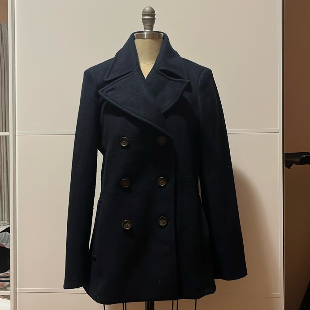 CLEARANCE SALE - Navy blue peacoat size medium